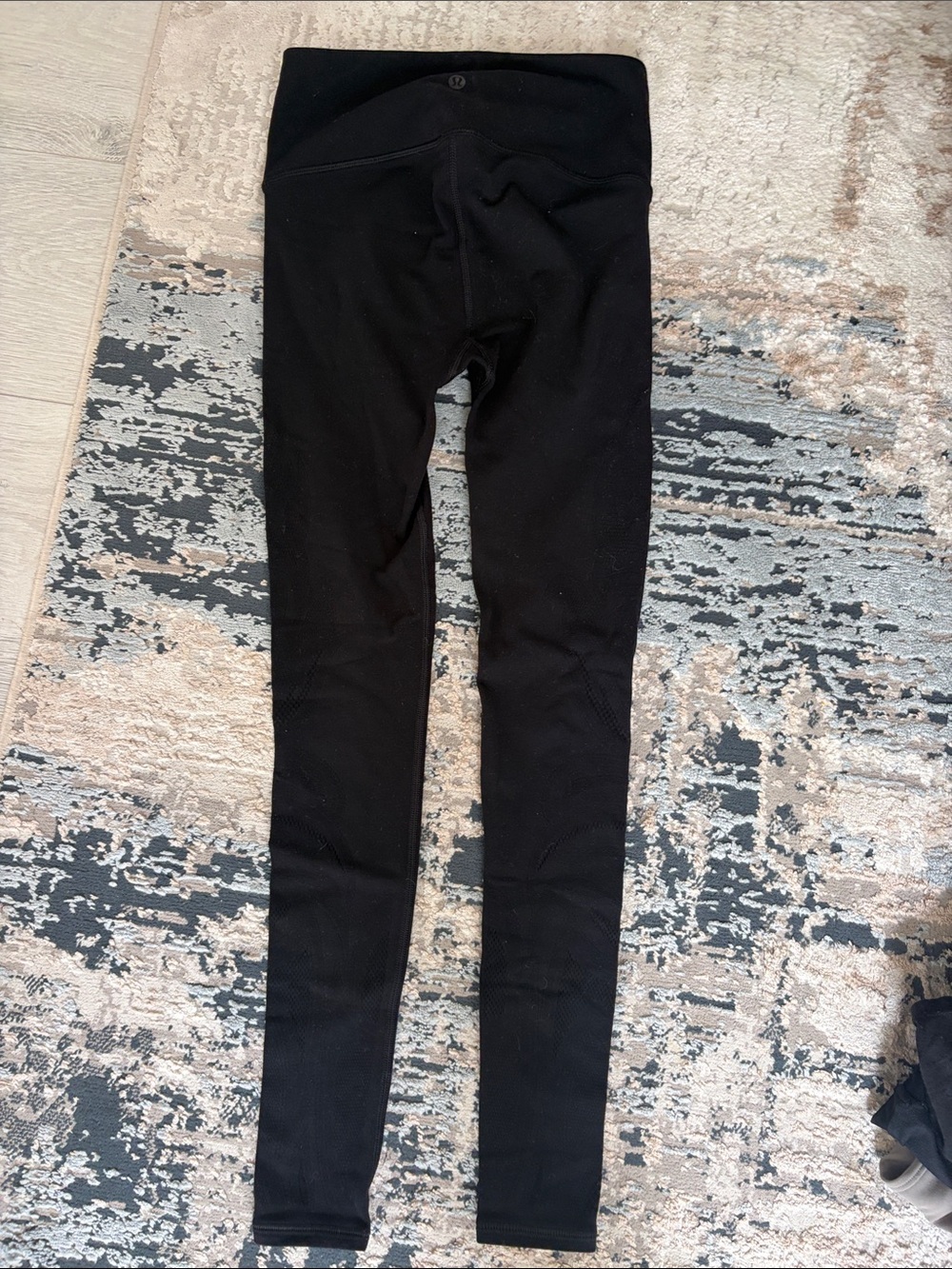 lululemon athletica Black Track Jogger Leggings with leg design
